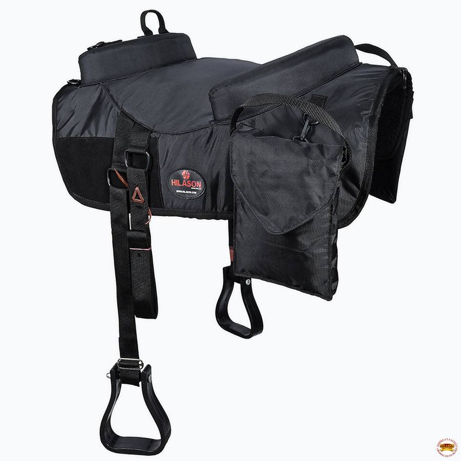 HILASON Western 1680D Horse Riding Bareback Pad W/ Accessory Bag