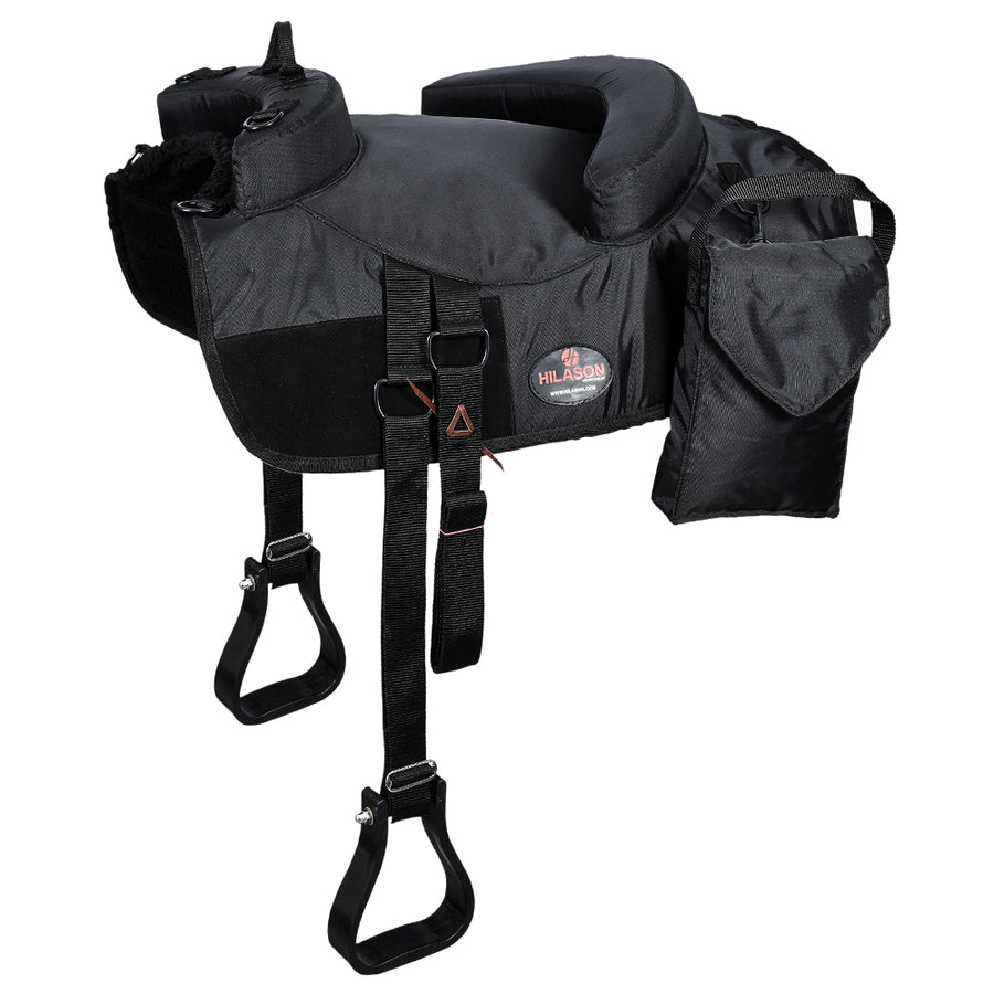 HILASON Western Horse Riding Bareback Saddle Pad Black - Uhorse