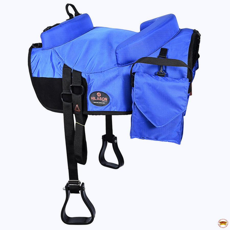HILASON Western 1680D Horse Riding Bareback Pad W/ Accessory Bag