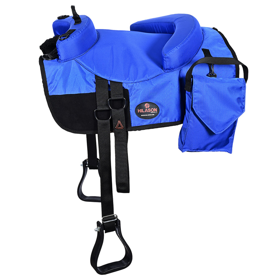 HILASON Western Horse Riding Bareback Saddle Pad Blue - Uhorse