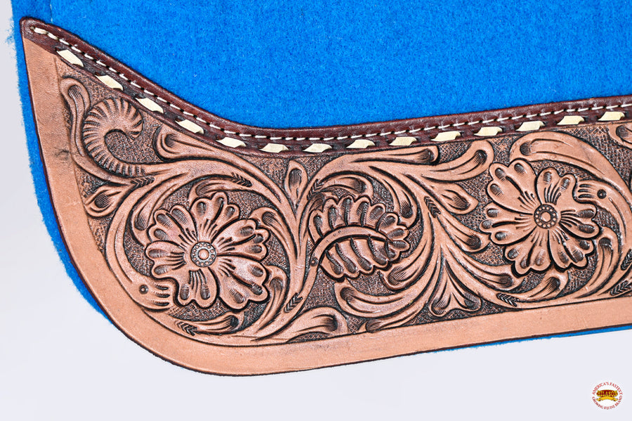 32" X 30" Hilason Horse Saddle PAD Western Contoured Wool Felt Moisture Wicking Saddle  Pad