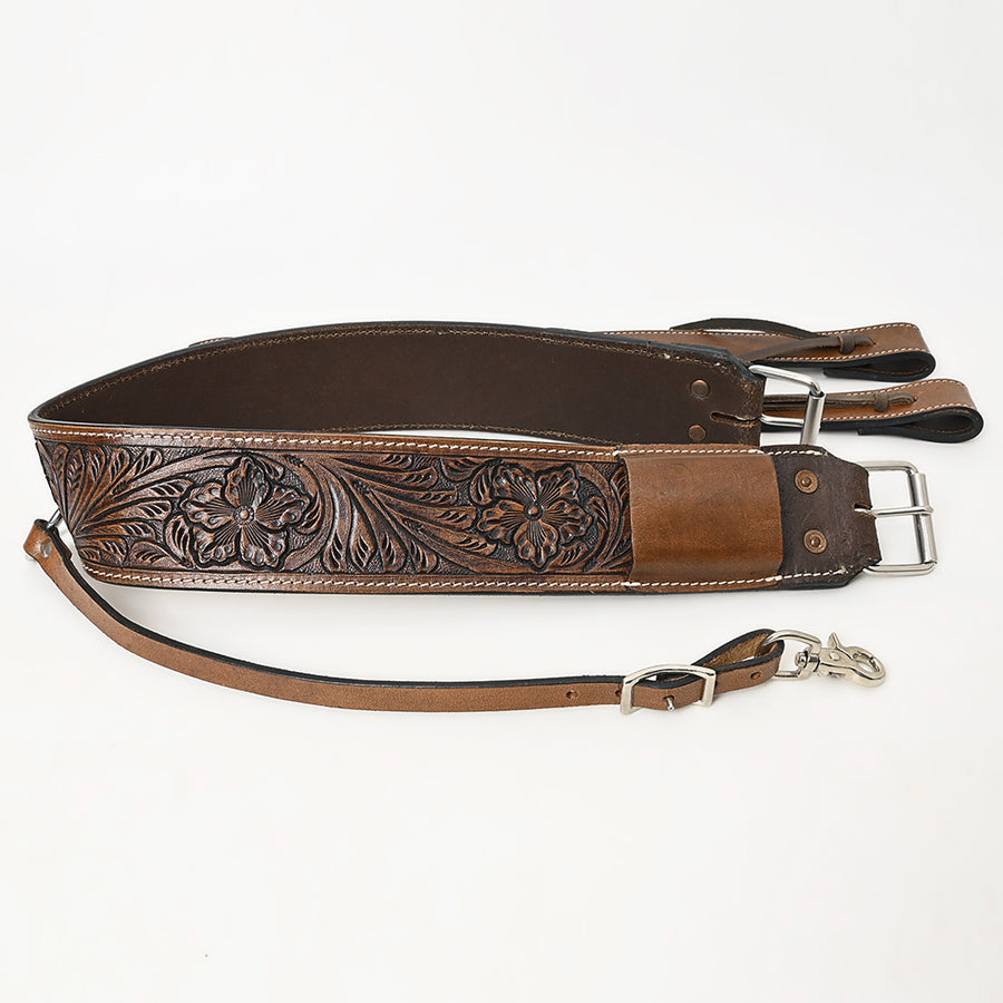 HILASON Horse Western Carved Leather Rear Flank Back Cinch Girth Saddle Billets Comfytack | Billet Strap