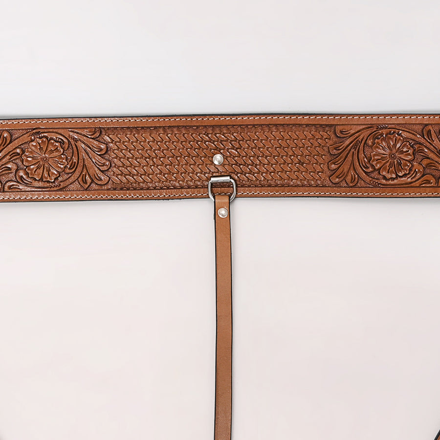 HILASON Horse Western Carved Leather Rear Flank Back Cinch Girth Saddle Billets Comfytack | Billet Strap
