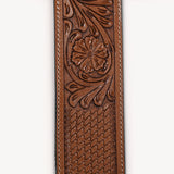 Comfytack Horse Western Leather Basketweave Tooled Floral Rear Flank Saddle Cinch Off Billets