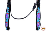 Western Horse Headstall Breast Collar Set Tack American Leather Hilason