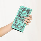 American Darling Clutch Hand Tooled Genuine Leather Women Bag Western Handbag Purse