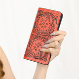 American Darling Clutch Hand Tooled Genuine Leather Women Bag Western Handbag Purse