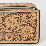 American Darling Toiletry Hand Tooled Genuine Leather Western Women Bag | Handbag Purse