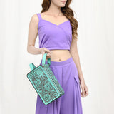 American Darling Toiletry Hand Tooled Genuine Leather W. Women Bag |