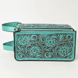 American Darling Toiletry Hand Tooled Genuine Leather Western Women Bag | Handbag Purse