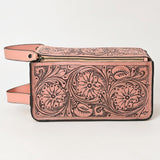 American Darling Toiletry Hand Tooled Genuine Leather Western Women Bag | Handbag Purse