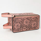 American Darling Toiletry Hand Tooled Genuine Leather Western Women Bag | Handbag Purse