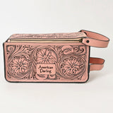 American Darling Toiletry Hand Tooled Genuine Leather Western Women Bag | Handbag Purse