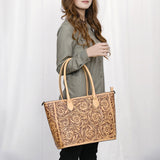 American Darling Tote Hand Tooled Genuine Leather Western Women Bag Handbag Purse | Casual