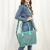 American Darling Tote Hand Tooled Genuine Leather W. Women Bag Handbag