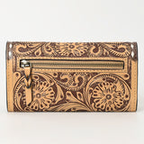 American Darling Wallet Hand Tooled Genuine Leather Western Women Bag | Wristlet Travel