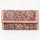 American Darling Wallet Hand Tooled Genuine Leather Western Women Bag | Wristlet Travel