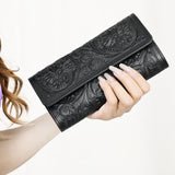 American Darling Wallet Hand Tooled Genuine Leather Western Women Bag | Wristlet Travel