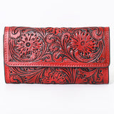 American Darling Wallet Hand Tooled Genuine Leather Western Women Bag | Wristlet Travel