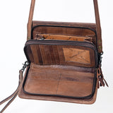 American Darling ORGANISER Upcycled Wool Genuine Leather women bag western handbag purse