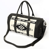 American Darling Duffel Saddle Blanket Genuine Leather Western Women Bag | Handbag | Leather Duffle Bag | Weekend Bag | Travel Duffel Bags | Duffel Bag for Women