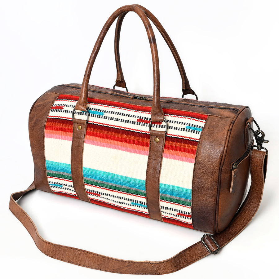 American Darling Duffel Saddle Blanket Genuine Leather Western Women Bag | Handbag Duffel Weekend Travel Bags for - Hilason
