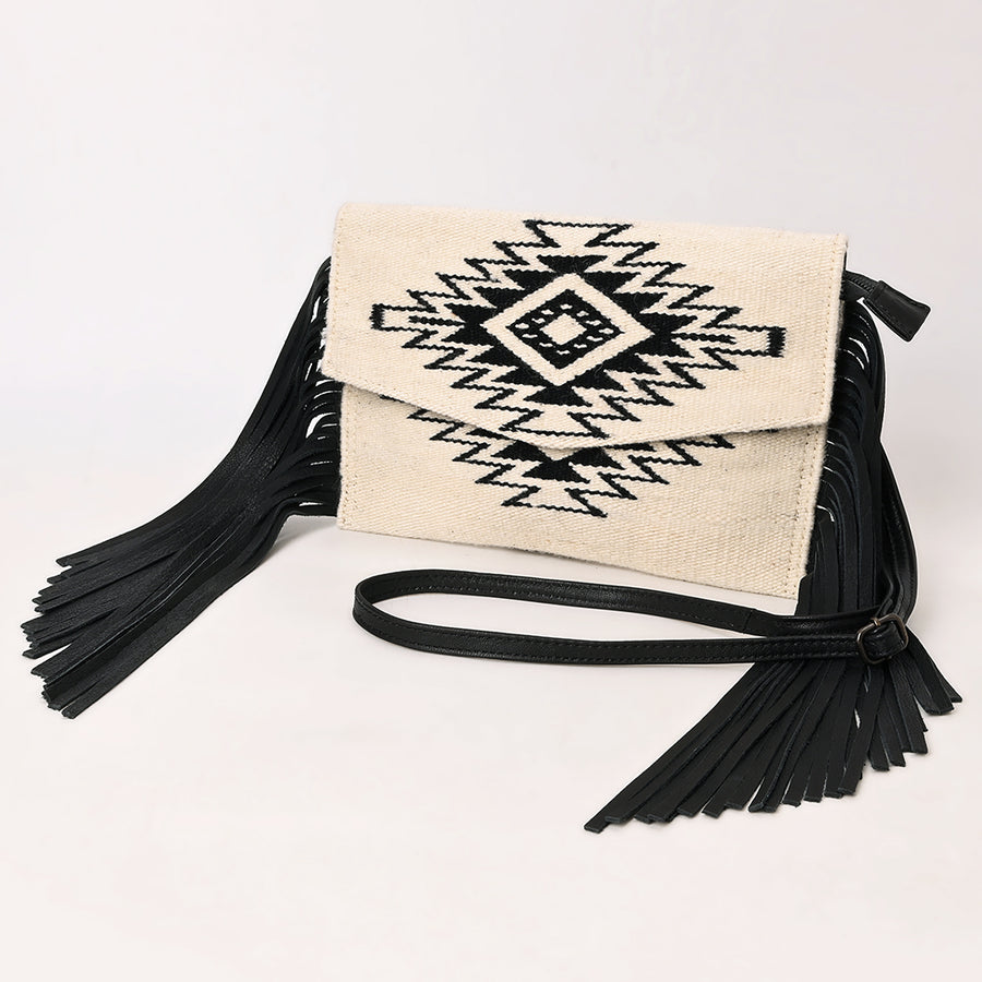 American Darling Envelope Saddle Blanket Fabric Genuine Leather Western Women Bag Handbag Purse | for Cute - Uhorse