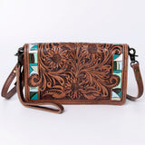 American Darling Organiser Bag Handcrafted from Crocodile Embossed Genuine Leather with YKK Zipper and Detachable Strap