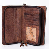 American Darling ORGANISER Upcycled Wool Genuine Leather women bag western handbag purse