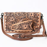 American Darling Organiser Bag Handcrafted from Crocodile Embossed Genuine Leather with YKK Zipper and Detachable Strap