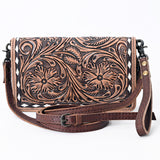 American Darling ORGANISER Upcycled Wool Genuine Leather women bag western handbag purse