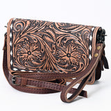 American Darling ORGANISER Upcycled Wool Genuine Leather women bag western handbag purse