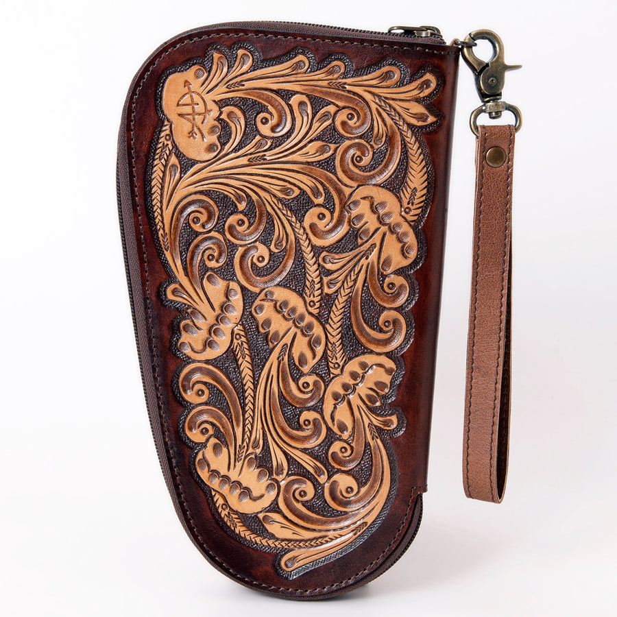 American Darling Gun Case Hand Tooled Genuine Leather Western Cases | Women Shotgun for Handguns