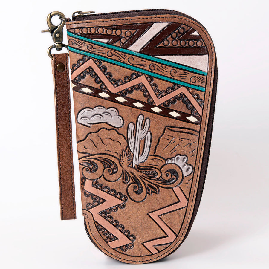 American Darling Gun Case Hand Tooled Genuine Leather Western Cases | Women Shotgun for Handguns