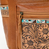 American Darling Backpack Hand Tooled Genuine Leather Western Women Bag Floral Handbag | Backpack for Women | Laptop Backpack