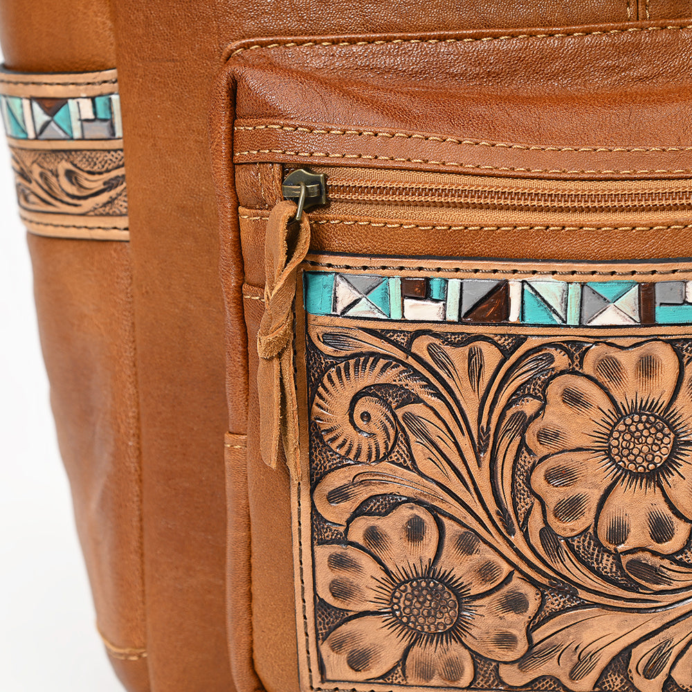 ADBG1093 American Darling Backpack Hand Tooled Genuine Leather women – Hilason Saddles and Tack