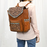 American Darling Backpack Hand Tooled Genuine Leather Western Women Bag Floral Handbag | Backpack for Women | Laptop Backpack