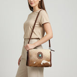 American Darling Cross Body Hair-On Genuine Leather Western Women Bag | Pink Handbag Purse Crossbody for Cute