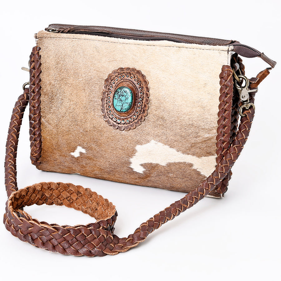 American Darling Cross Body Hair-On Genuine Leather Western Women Bag | Pink Handbag Purse Crossbody for Cute - Uhorse