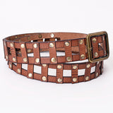 American Darling Full Grain Genuine American Leather Belt Men and Women