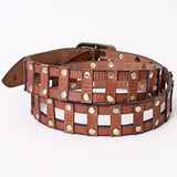 American Darling Full Grain Genuine American Leather Belt Men and Women