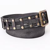 American Darling Full Grain Genuine American Leather Belt Men and Women