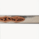 American Darling ADBLF202-L Beautifully Hand Tooled Hair-On Genuine American Leather Belt Men and  Women