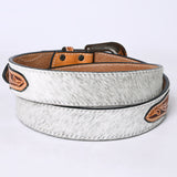 American Darling ADBLF203-L Beautifully Hand Tooled Hair-On Genuine American Leather Belt Men and  Women