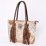 American Darling ADBGM315B Tote Hair-On Genuine Leather Women Bag Western Handbag Purse