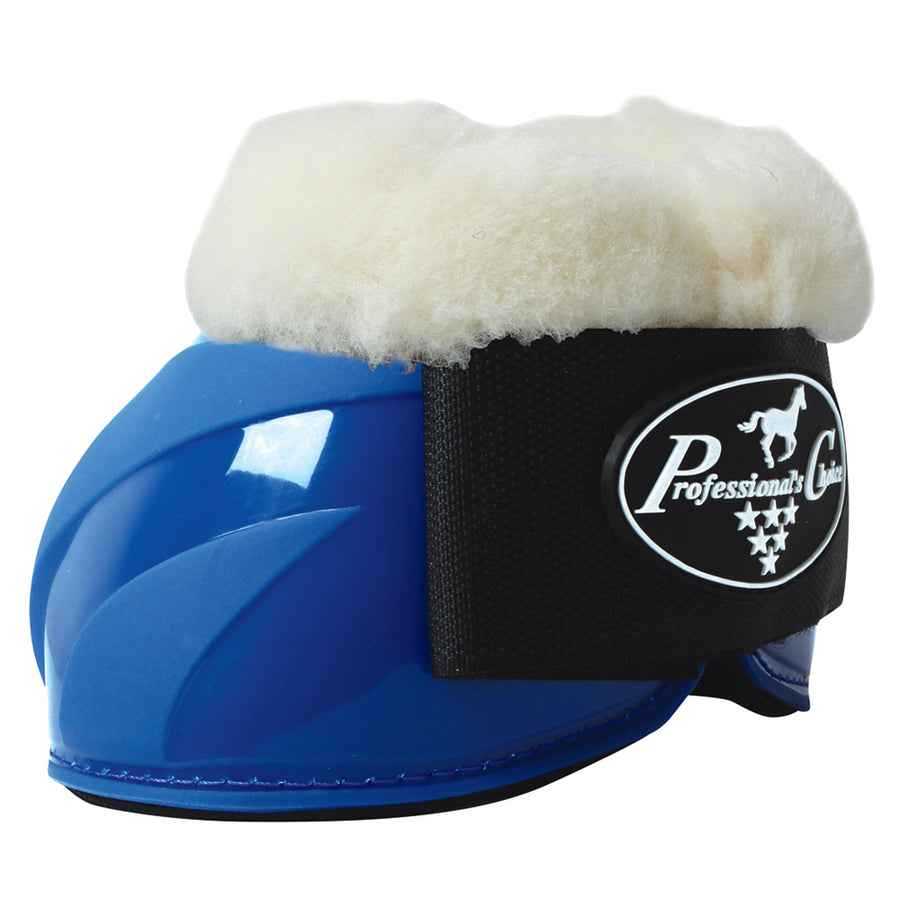 X-Lrg Professional'S Choice W. H. Sports Fleece Spartan Bell Boot Blue by Hilason – Cowboy and equestrian accessories