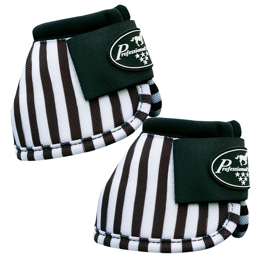 Lrg Professional'S Choice W. H. Sports Ballistic Bell Boot Black/White by Hilason – Cowboy and equestrian accessories