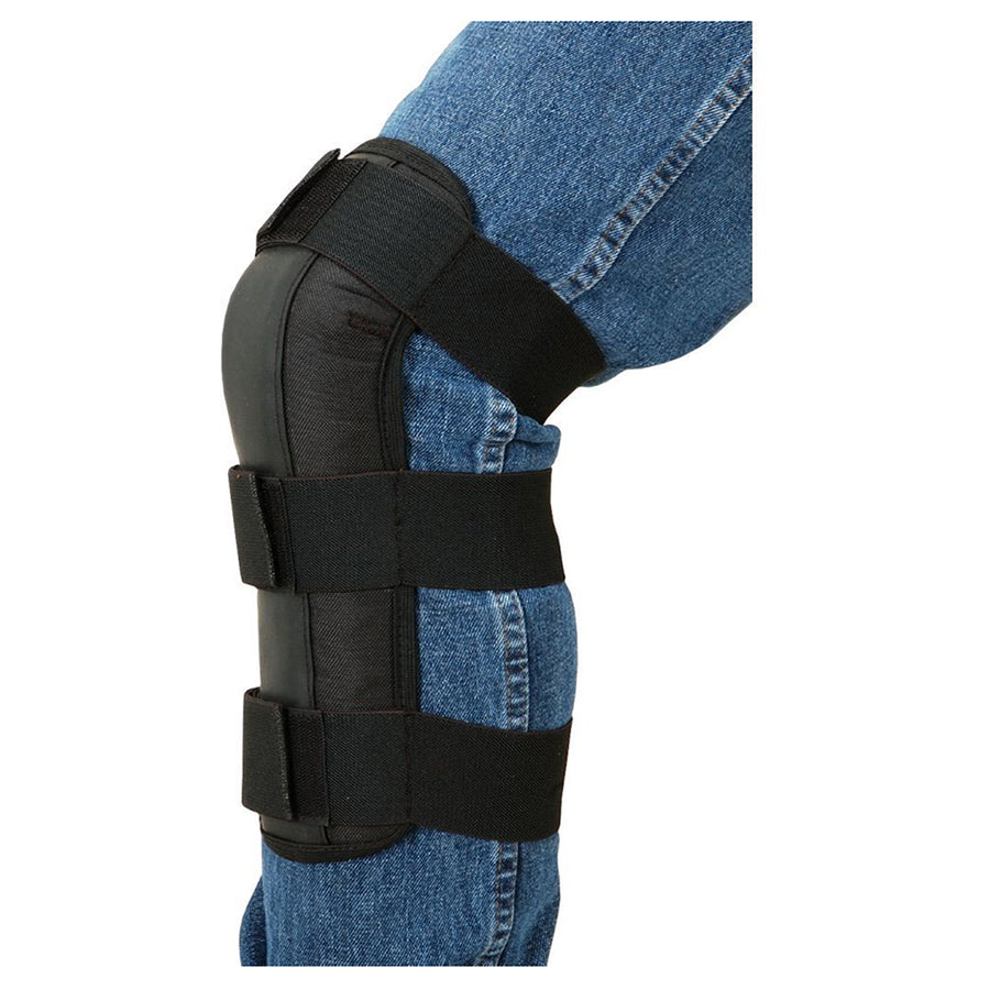 Tough 1 W. Super Protective Flexible Men & Women Shin Guards Black – by Hilason – Cowboy and equestrian accessories