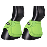 Large Tough 1 No Turn Quick Wrap Extreme Vented Neoprene Horse Bell Boots Green