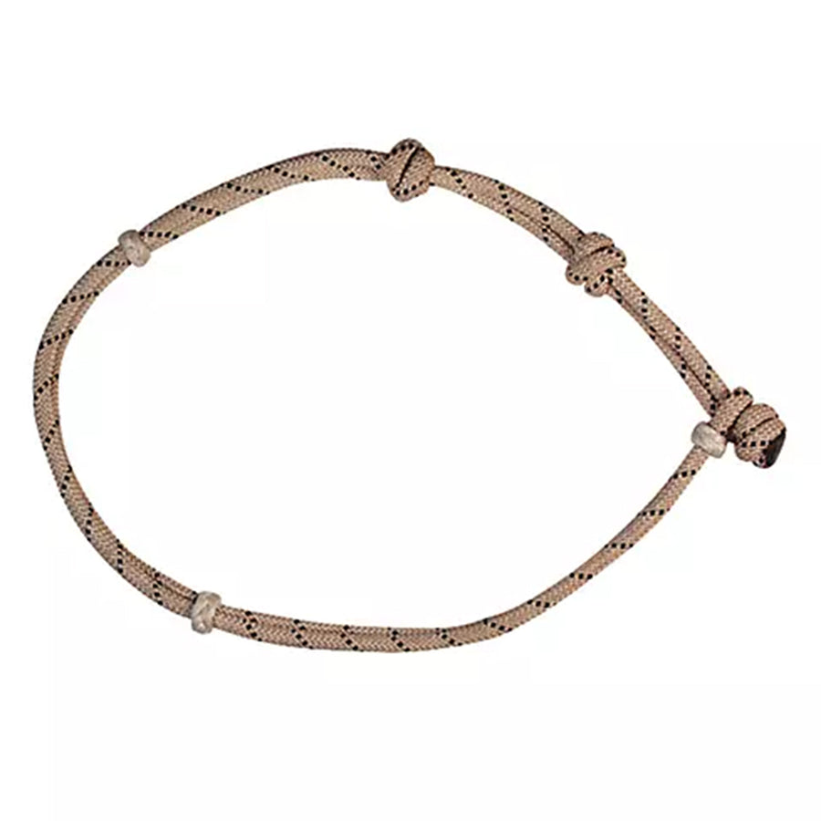 Classic Equine W. H. 3 Adjustable Knots Calf Roping Neck Rope Tan – by Hilason – Cowboy and equestrian accessories